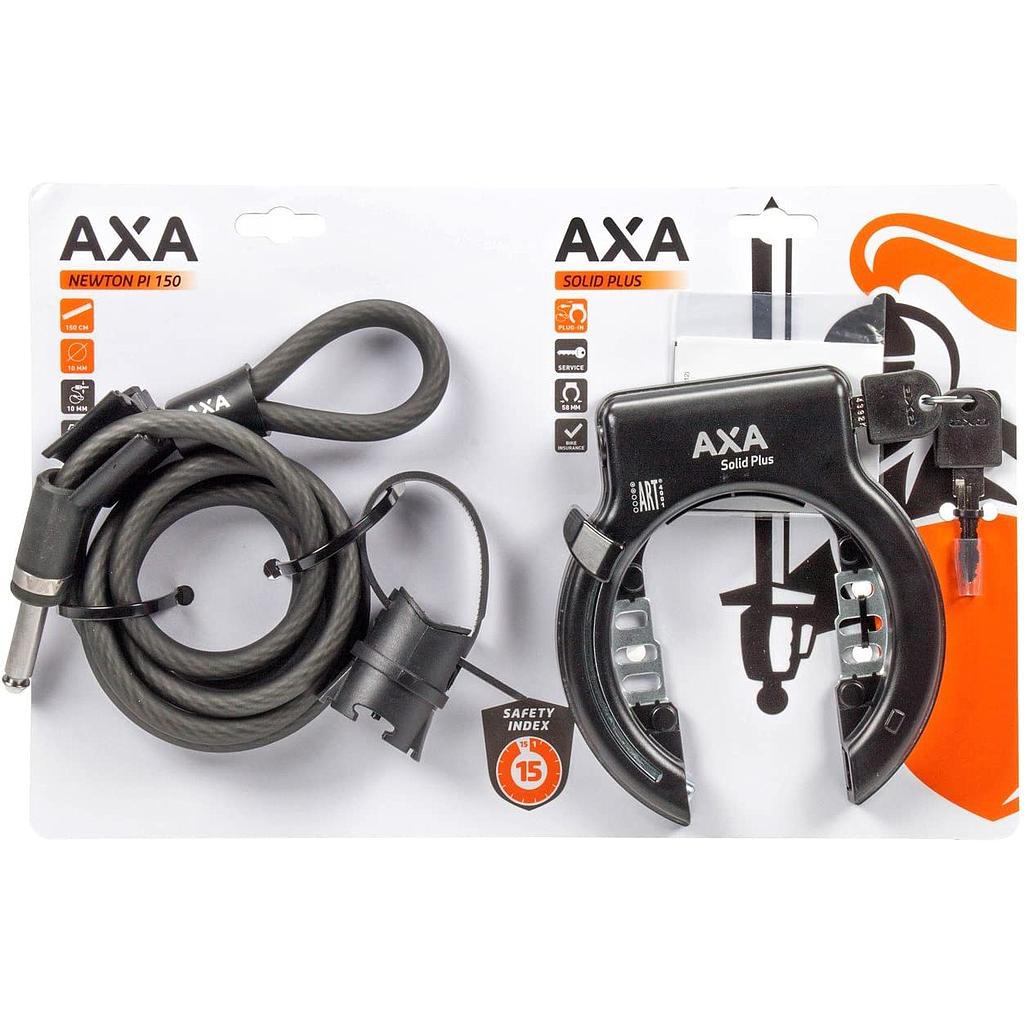 Cadenas Axa solid plus (roue+cable10mm)